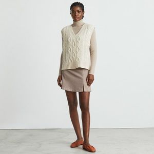 The Cloud Cable-Knit Vest everlane